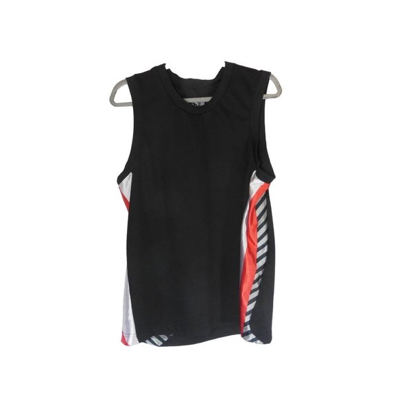 Quicksilver Mens Black, Red, Silver Jersey Tank Top no logo Medium preowned - Picture 1 of 6